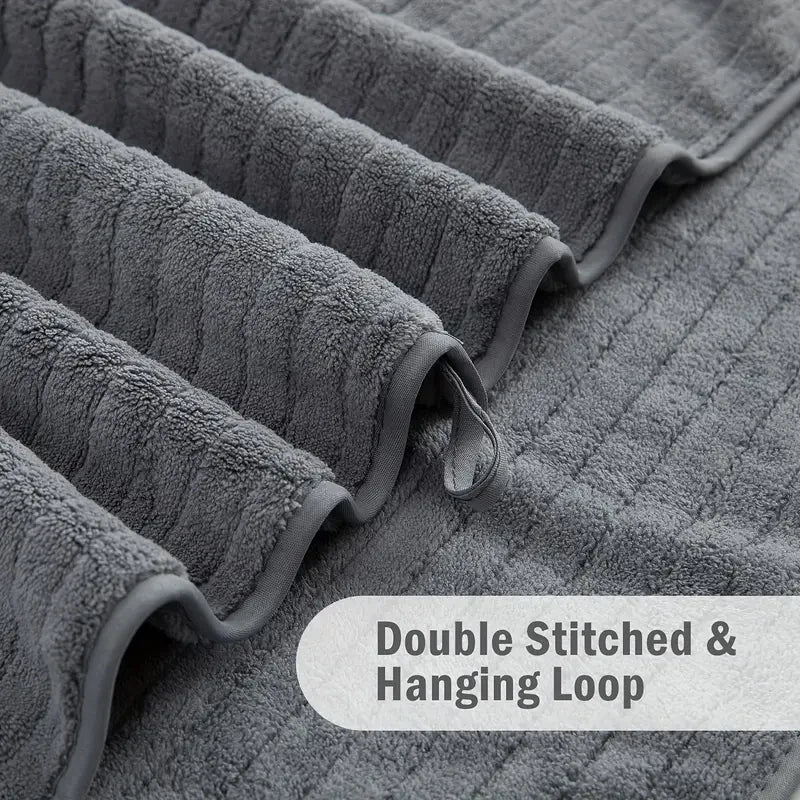 8 Piece Bath Towel Set Absorbent Quick Dry For Gym The Pet & Home Store