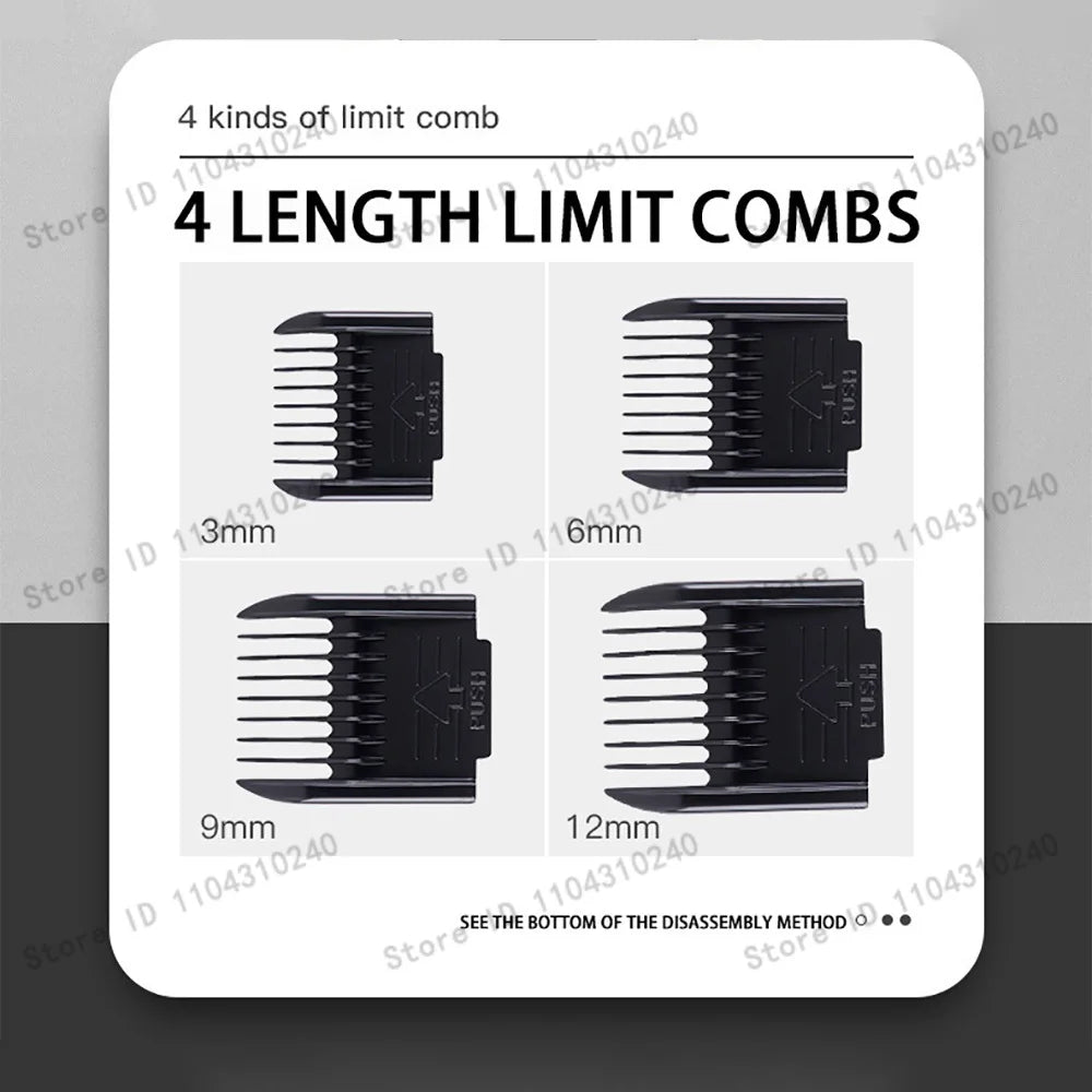 Cordless Pet Hair Clipper For Dogs Cats Rabbits Grooming Trimmer