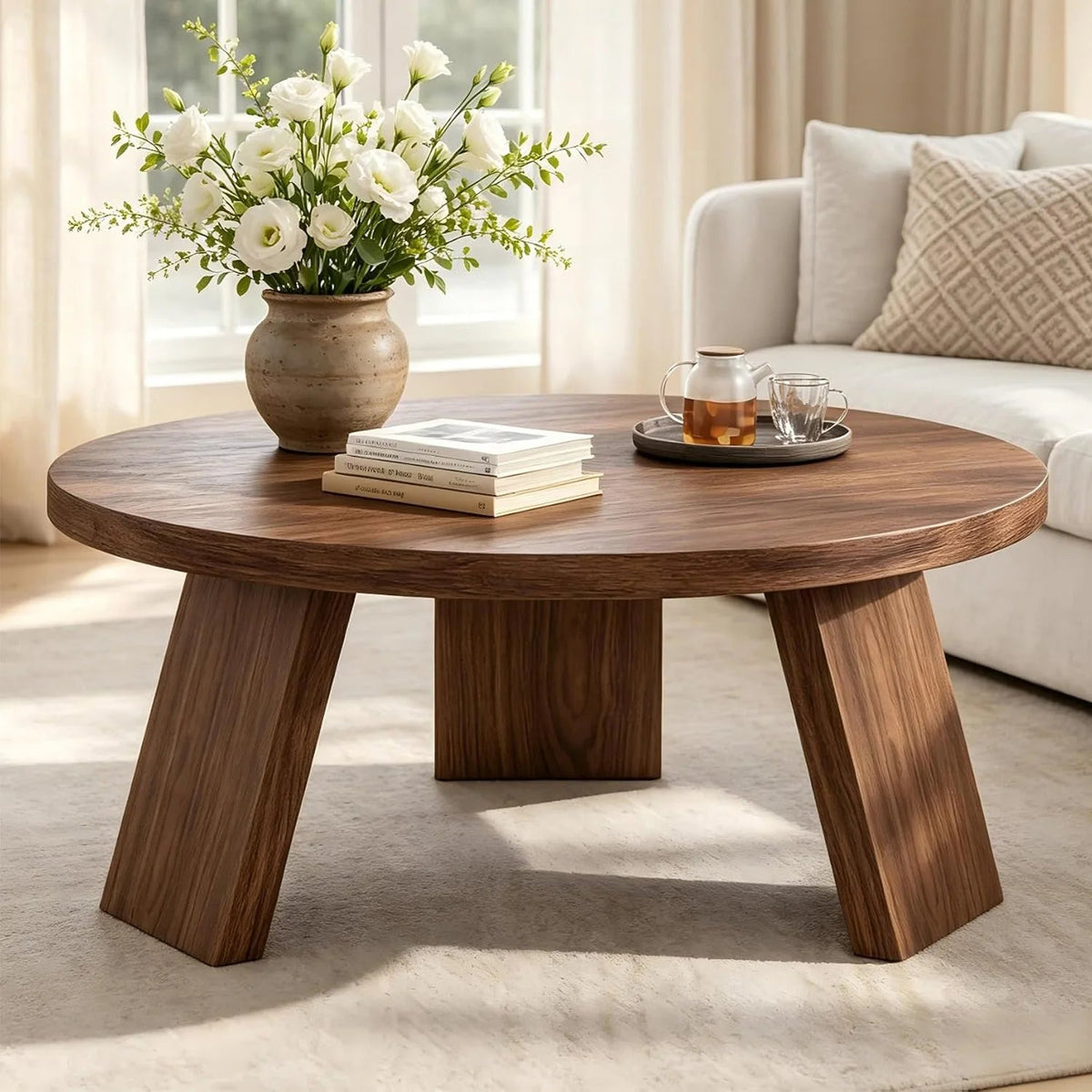 33.5 Inch Round Coffee Table The Pet & Home Store