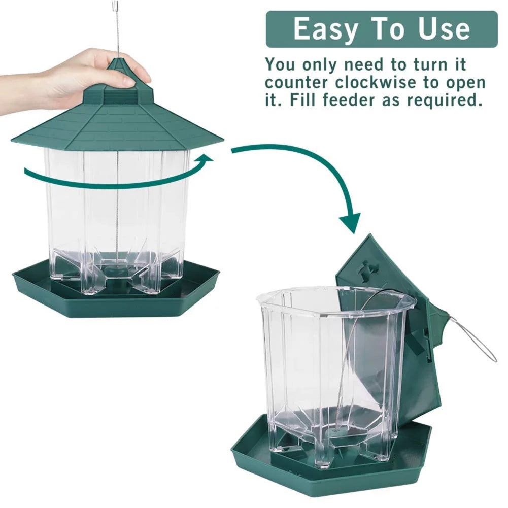 Rust Proof Hanging Bird Feeder Squirrel Proof Cardinal Wildlife Feeder