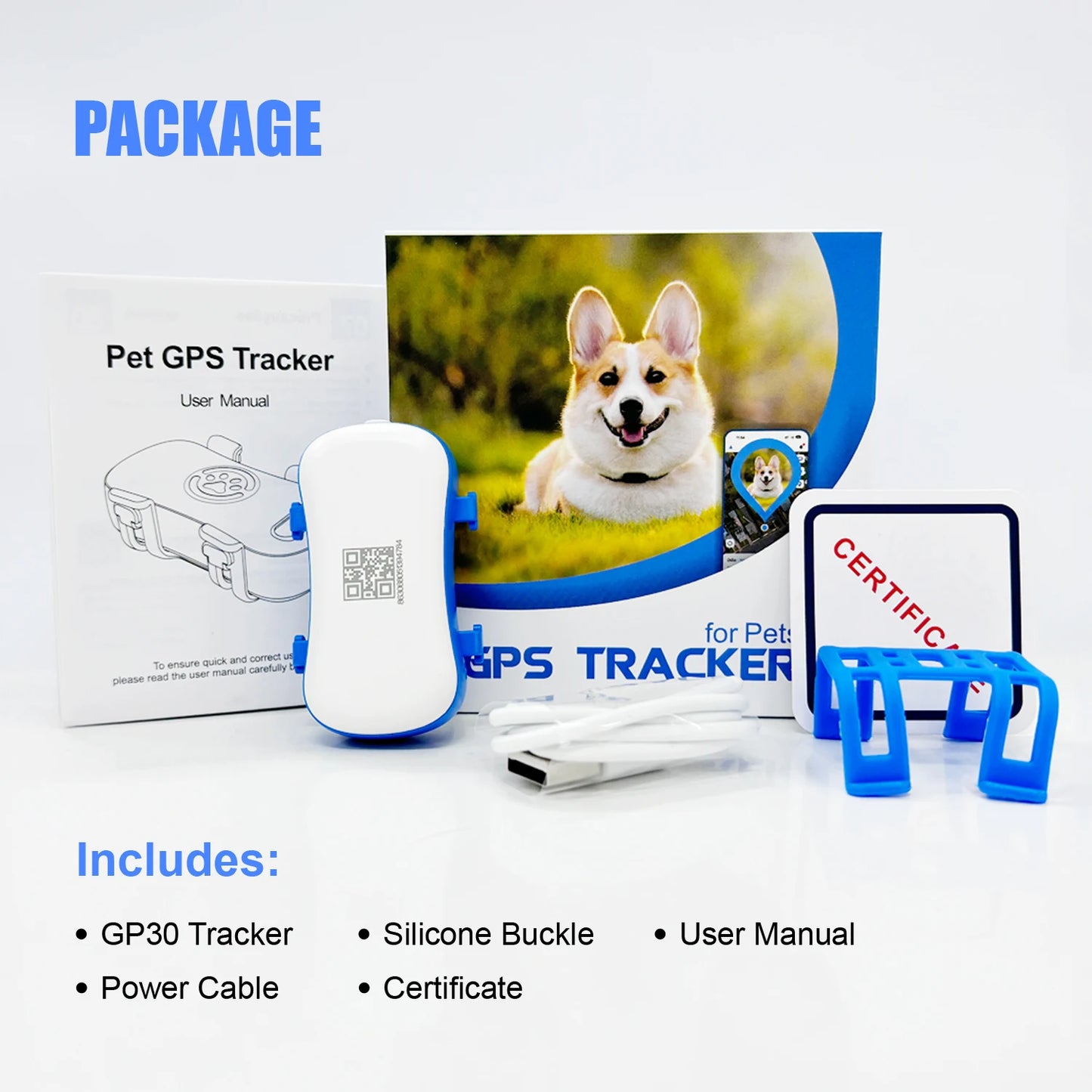WANWAYTECH GPS Pet Tracker for Dogs RealTime Location QR Code