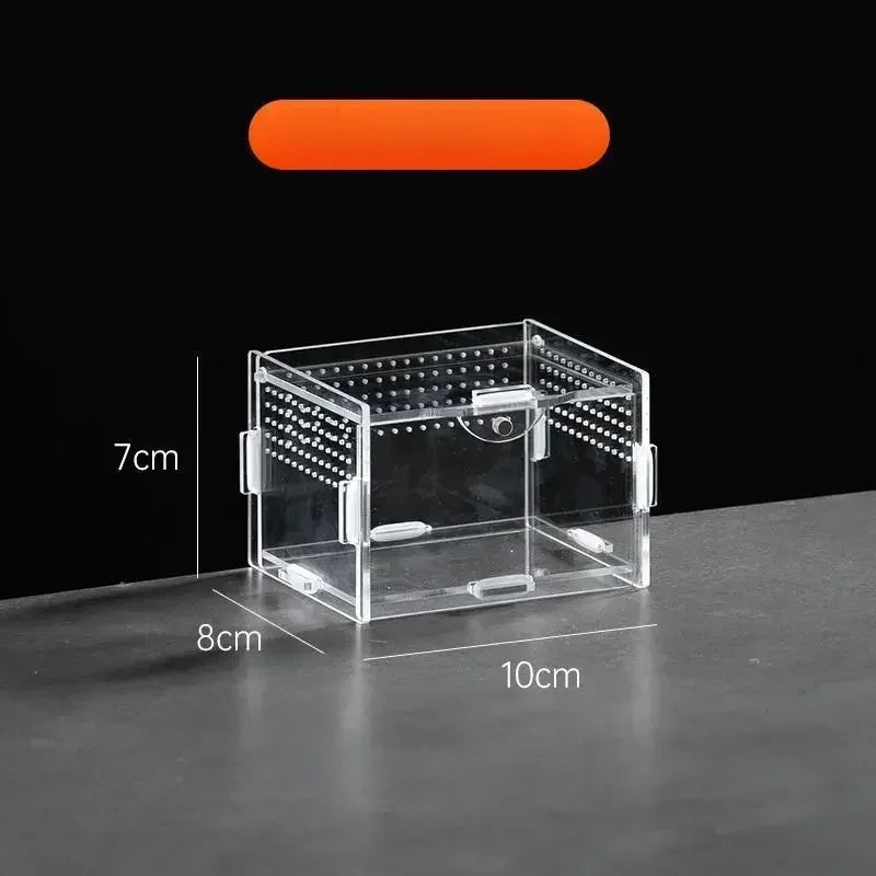 Acrylic Reptile Breeding Box Terrarium Enclosure Transparent