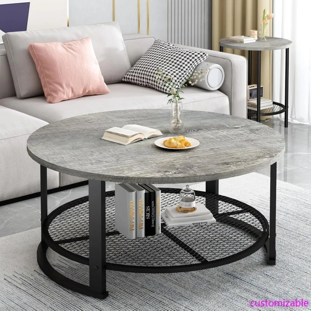 Three Piece Coffee Table Set With Storage For Living Room