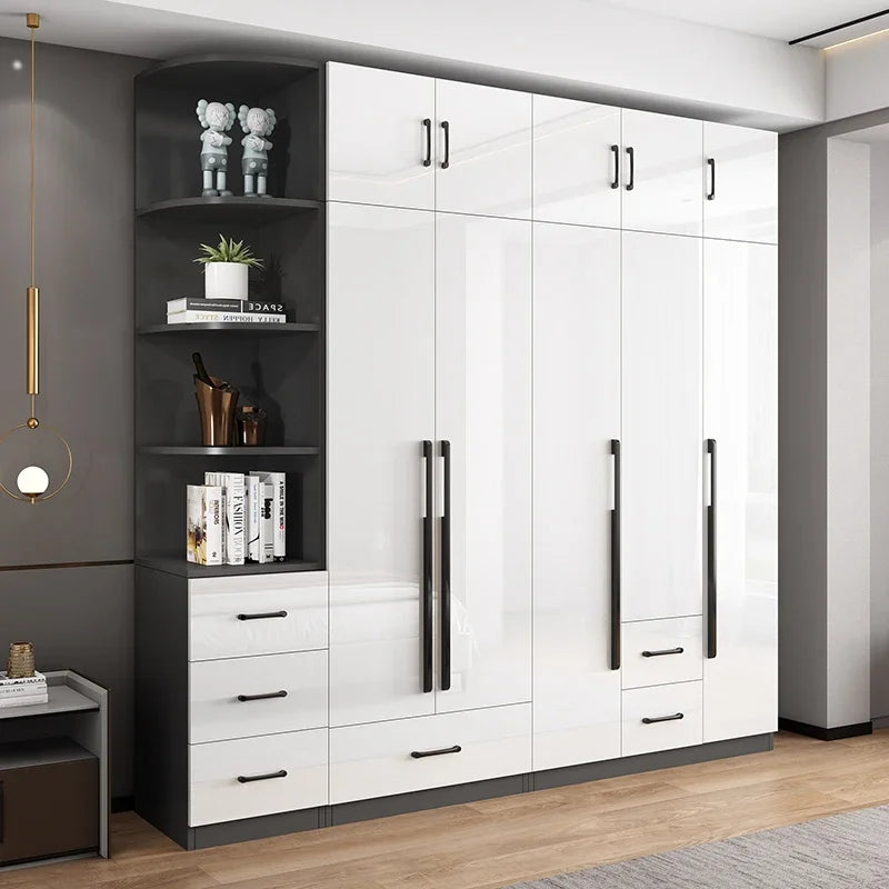 DUTRIEUX Wooden Wardrobe With Kids Drawers And Storage