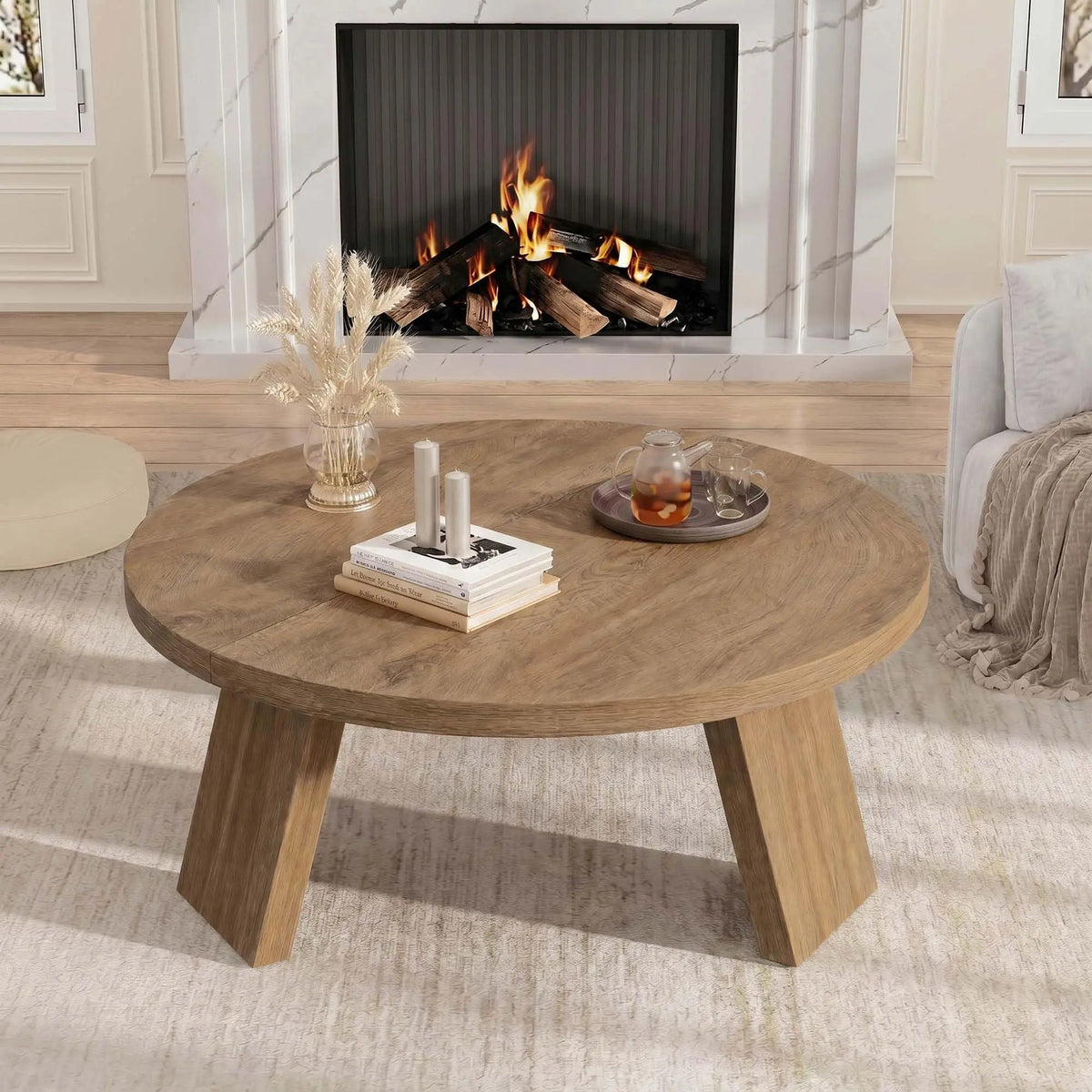 33.5 Inch Round Coffee Table The Pet & Home Store