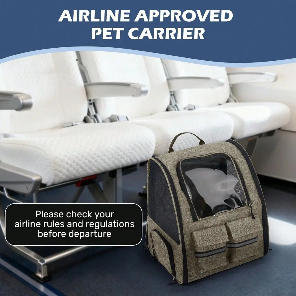 Trolley Pet Carrier With Wheels Airline Approved Cat Carrier