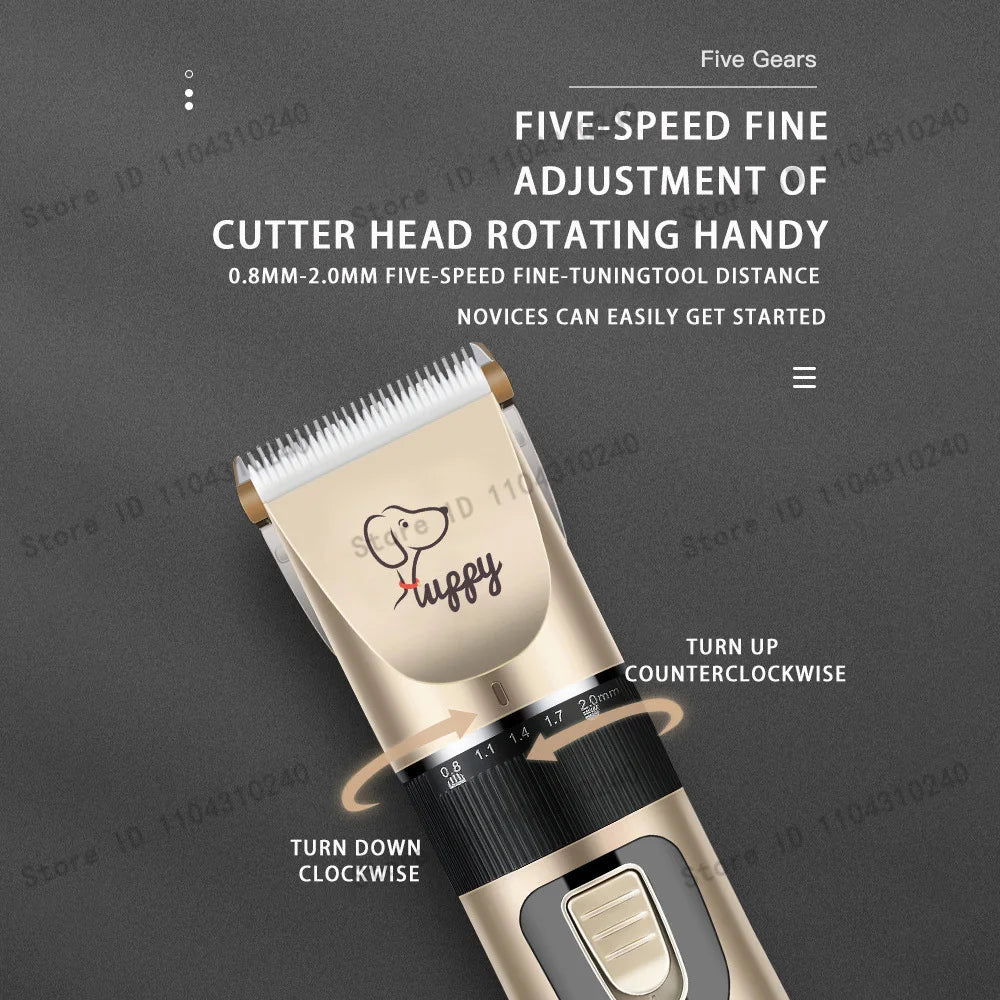 Cordless Pet Hair Clipper For Dogs Cats Rabbits Grooming Trimmer