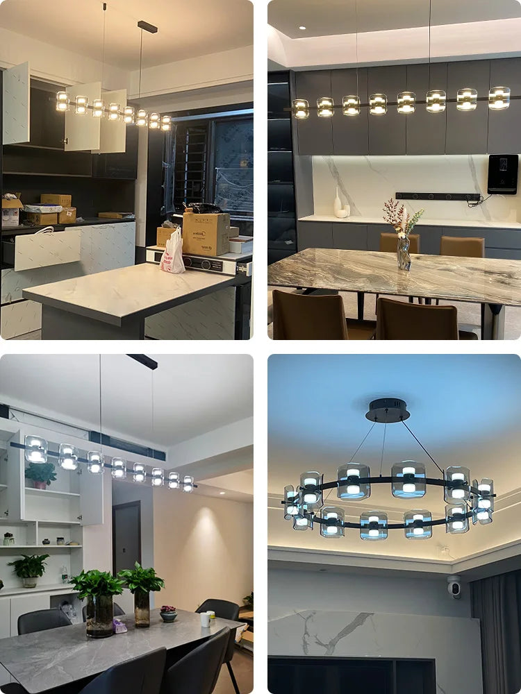 DT Modern Hanging LED Pendant Lights For Dining Room Kitchen