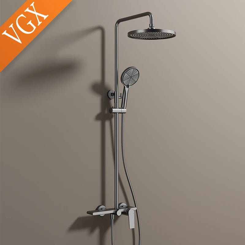VGX Shower System Set 3 Way Rainfall With Hand Shower
