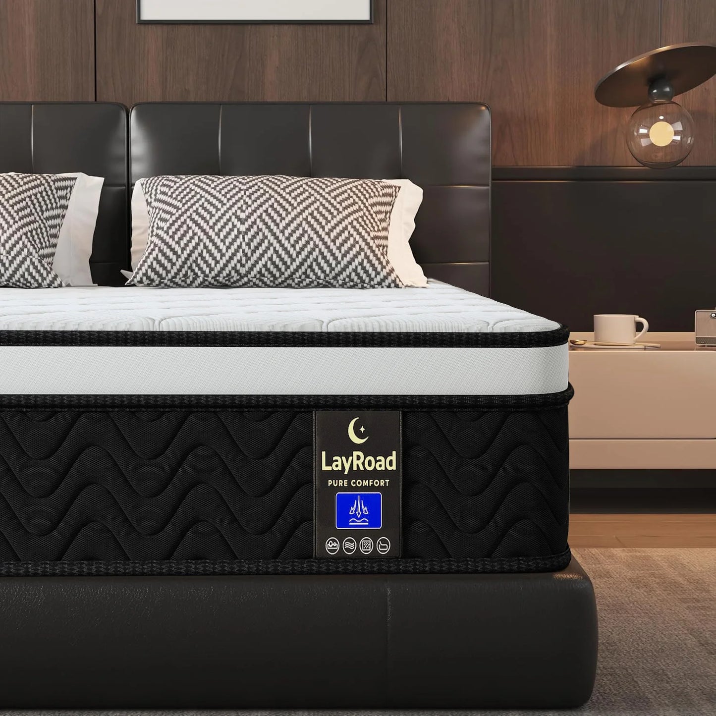 Layroad Memory Foam Mattress Boxed Medium Firmness Edge Support