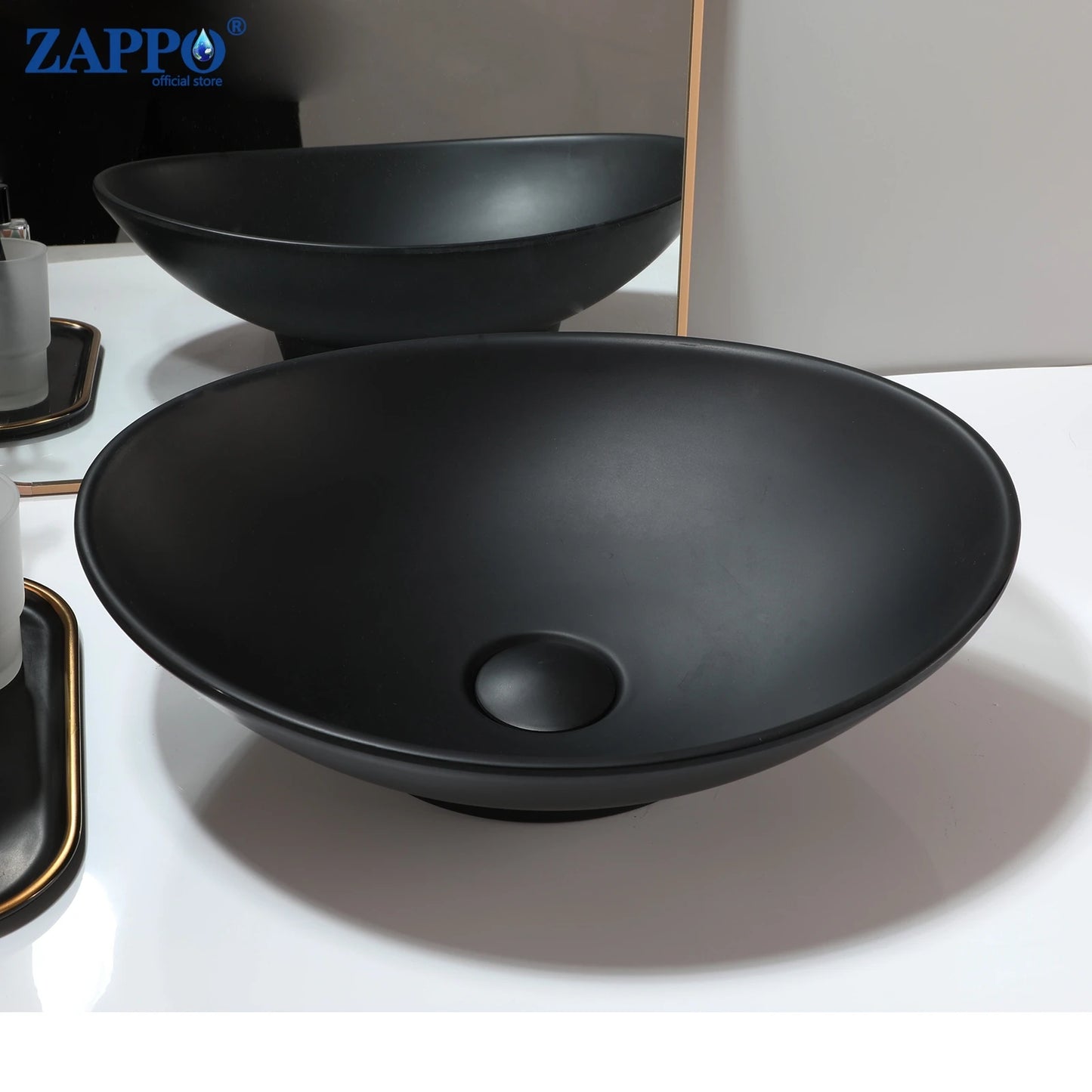 Torayvino Vessel Sink Stone Resin Washbasin Above Counter