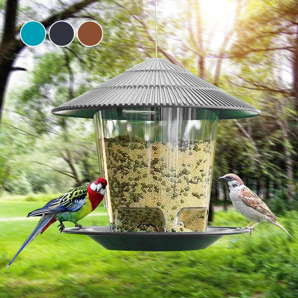 Outdoor Bird Feeder Peanut Dispenser Hanging Seed Holder