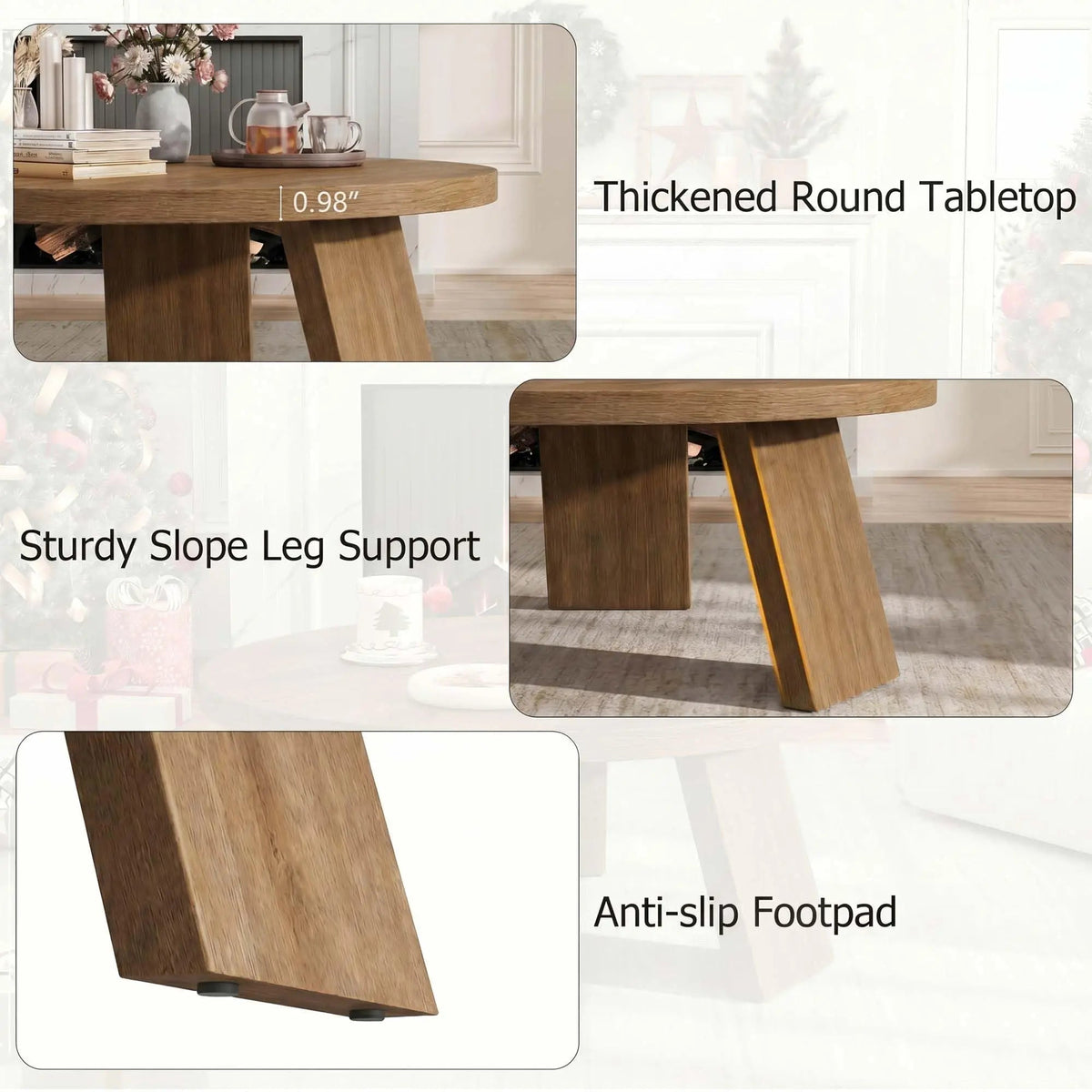 33.5 Inch Round Coffee Table The Pet & Home Store