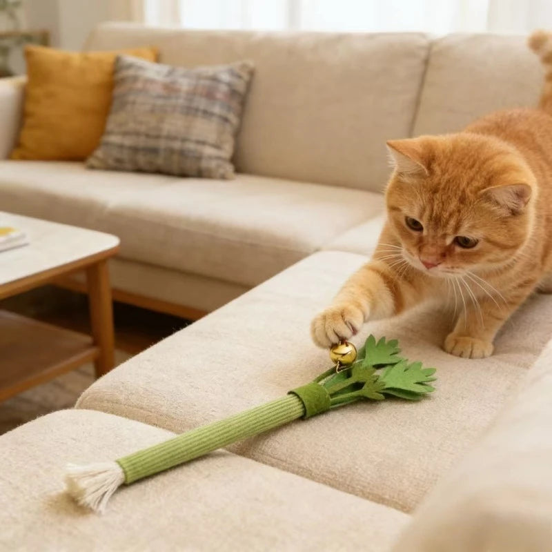 Cat Chew Toy Molar Stick Self-Playing Catnip Toy For Cats