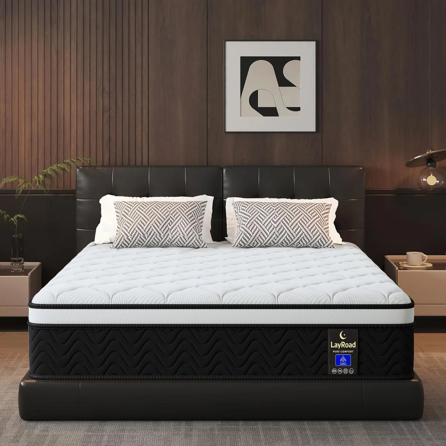 Layroad Memory Foam Mattress Boxed Medium Firmness Edge Support