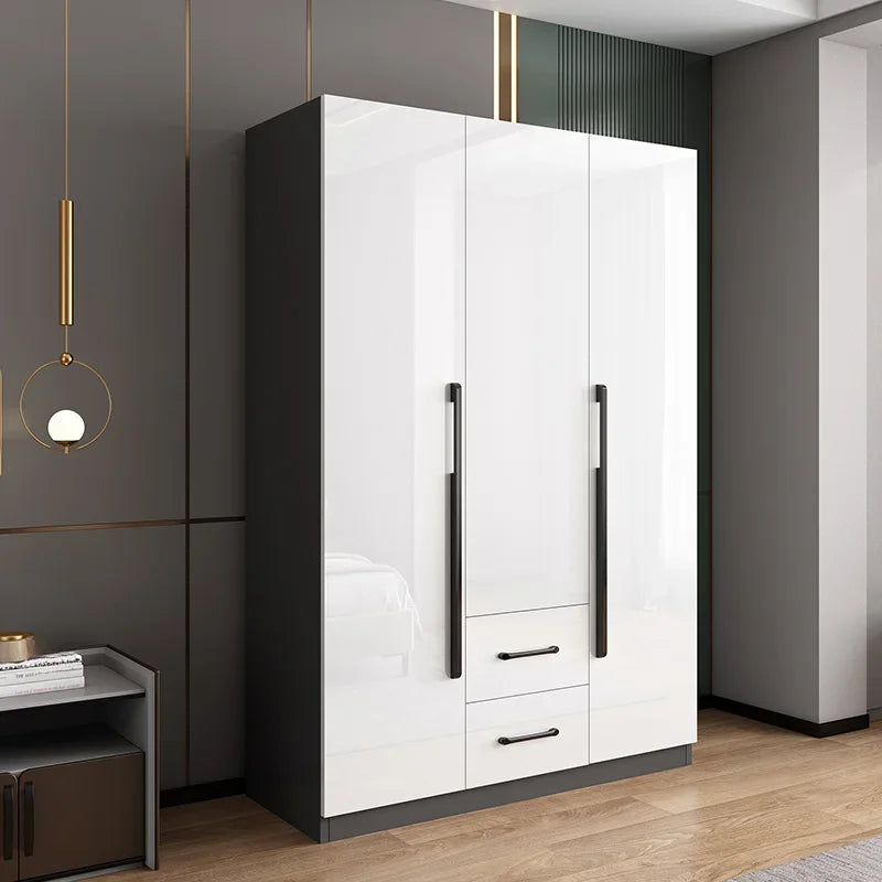 DUTRIEUX Wooden Wardrobe With Kids Drawers And Storage