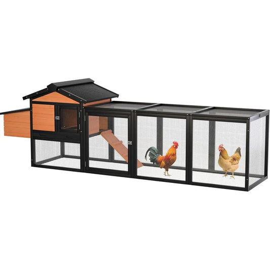 Sturdy Wooden Chicken Coop And Rabbit Hutch With Nesting Box