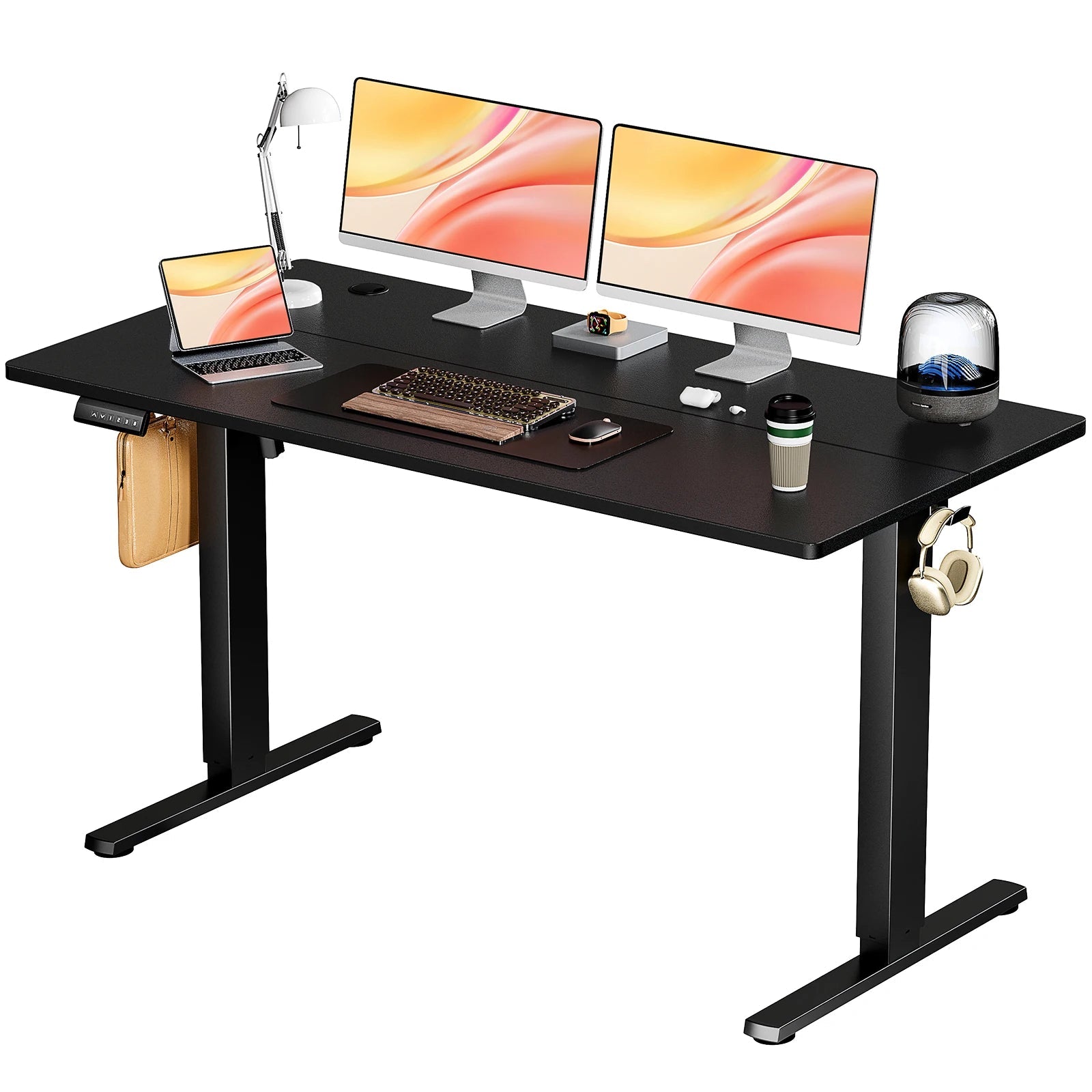 JHK Electric Standing Desk Height Adjustable 55x24 Inch Computer Desk Workstation Ergonomic Work Table for Home Office The Pet & Home Store