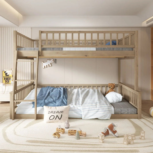Classic Style Bunk Bed With Ladder And Secure Guardrails The Pet & Home Store