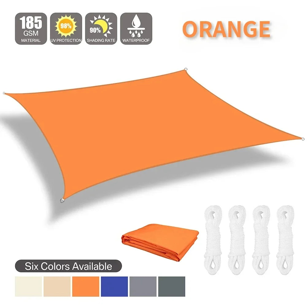 Waterproof Shade Sail Sun Shelter For Outdoor Patio Canopy