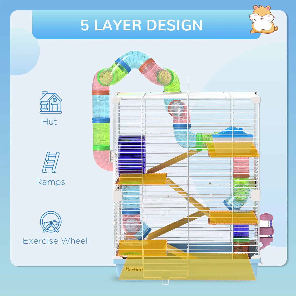 Portable 5-Tier Hamster Cage The Pet & Home Store