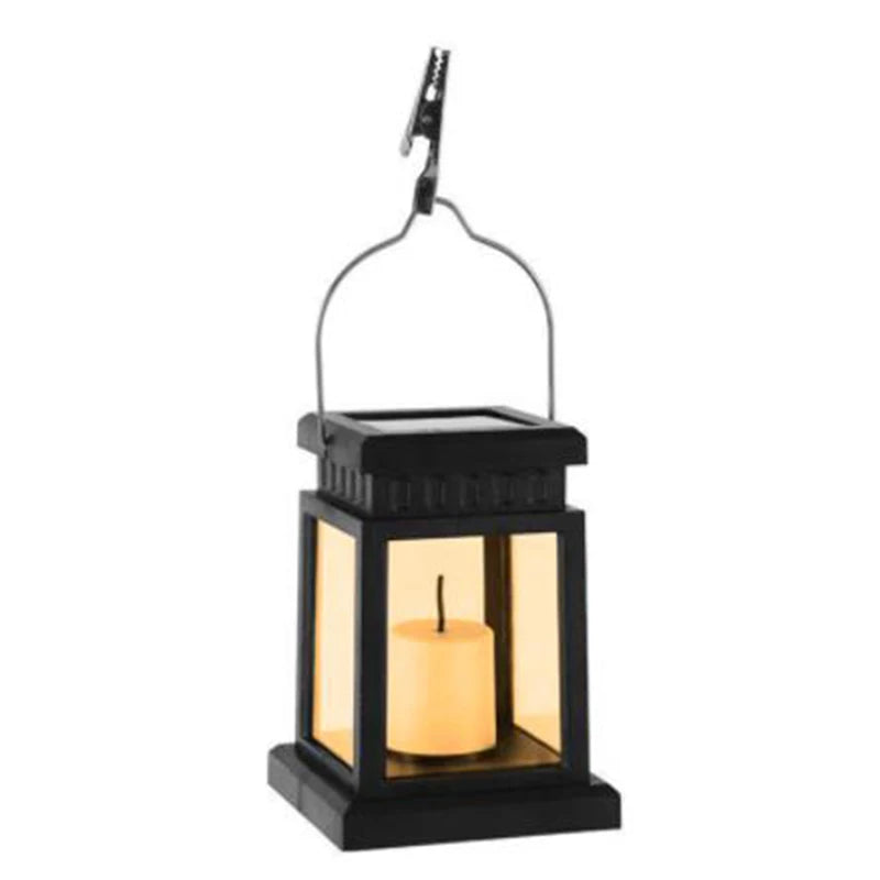 Solar Garden Lights Outdoor Hanging Candle Lamps, Retro Palace Style