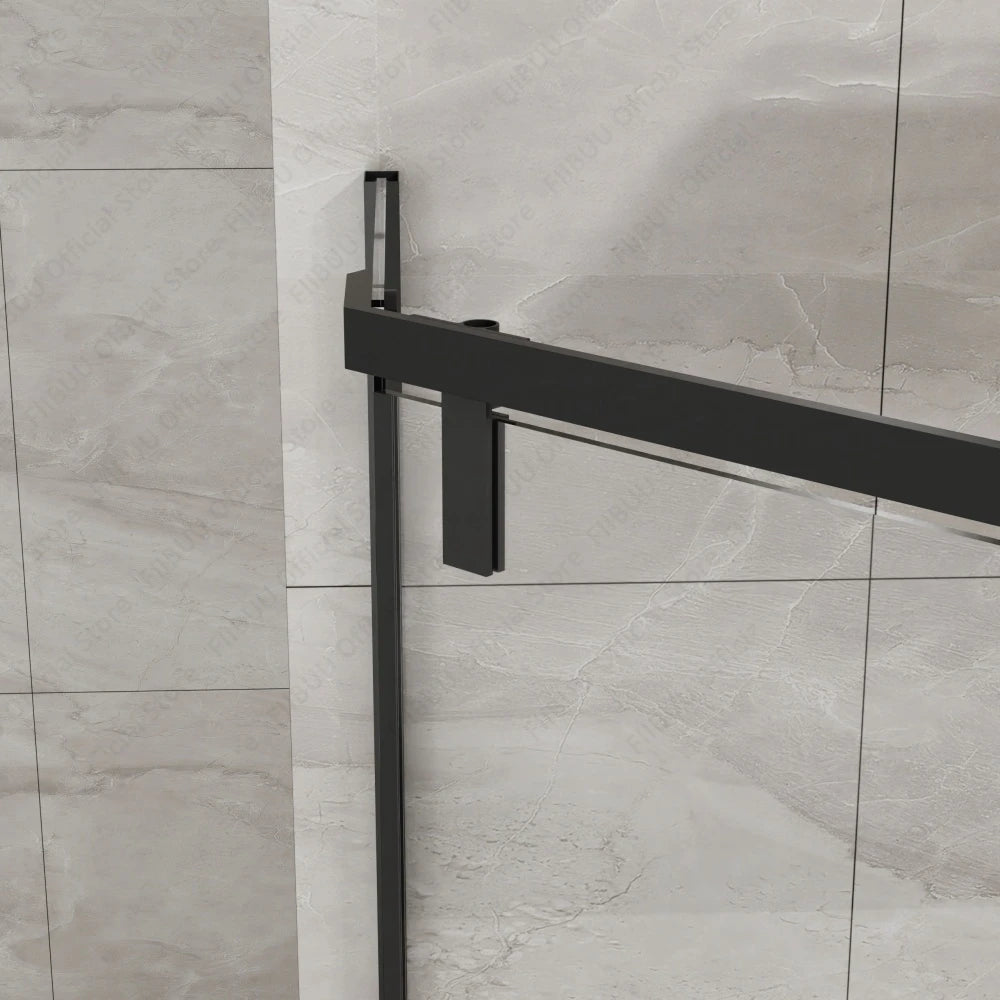 Neo-Angle Frameless Shower Door Tempered Glass Pivot Door Space-Saving Corner Shower Enclosure 36x36x72 Inch for Small Bathroom