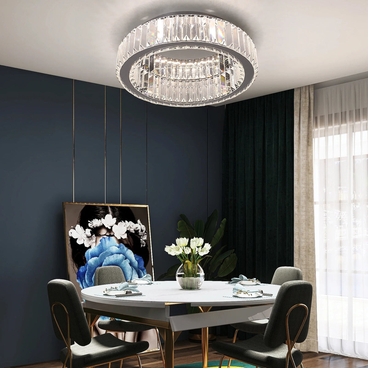 Modern Crystal Ceiling Lamp The Pet & Home Store