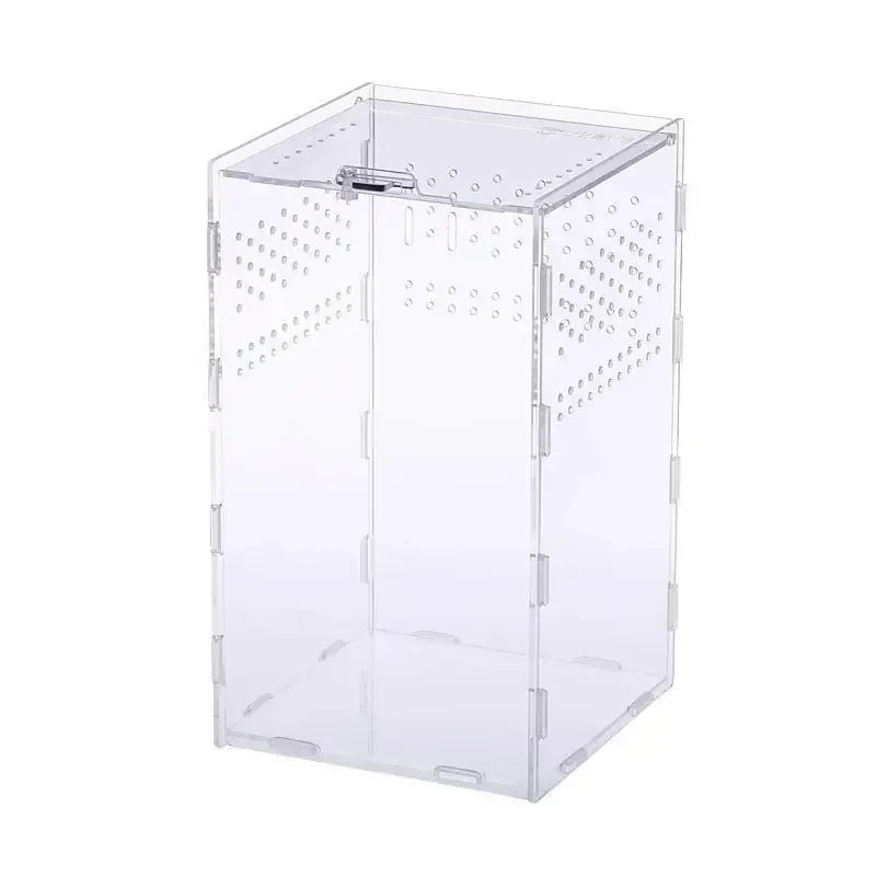 Acrylic Reptile Breeding Box Terrarium Enclosure Transparent