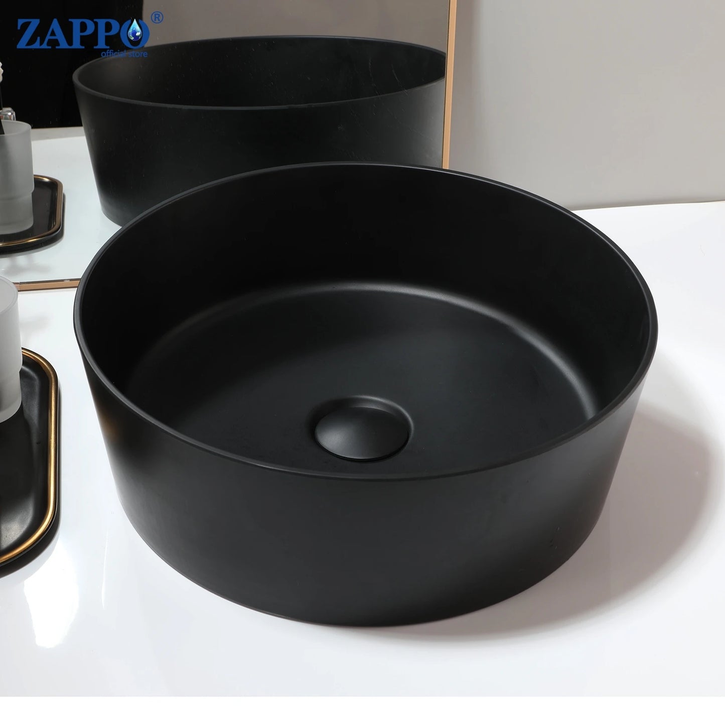 Torayvino Vessel Sink Stone Resin Washbasin Above Counter