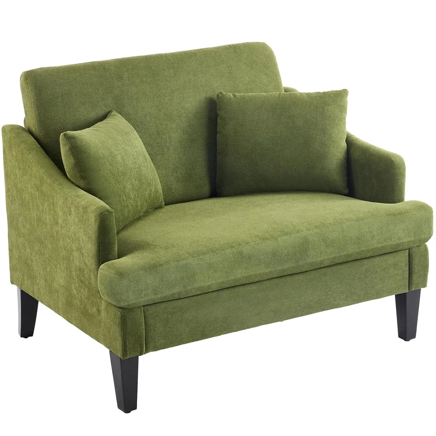 Oversized Accent Chair With Pillows And Modern Upholstered Armchair