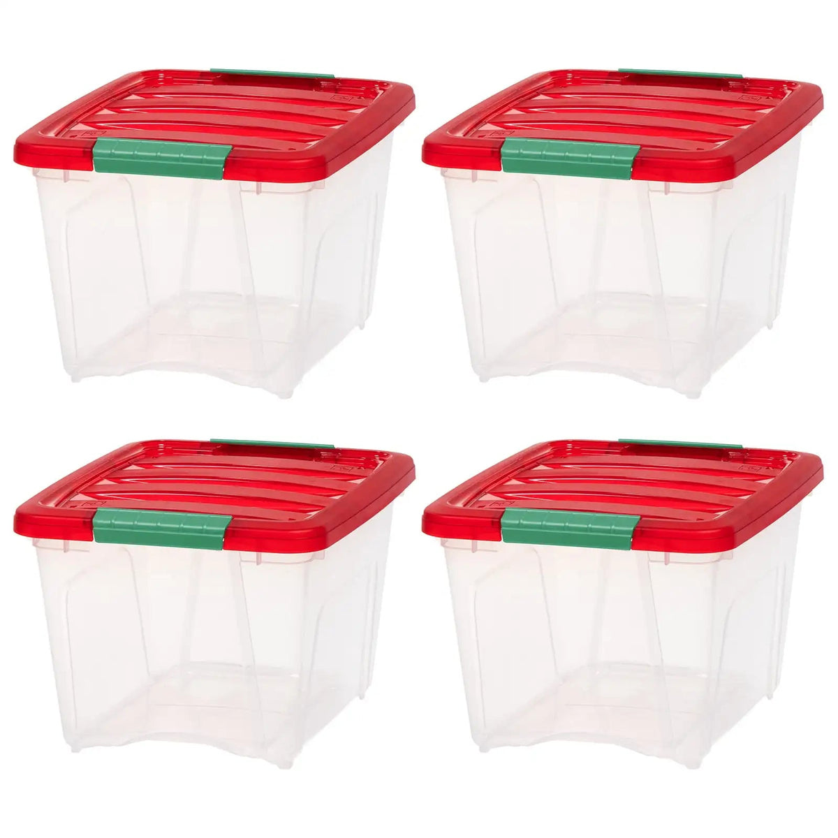 Stackable Holiday Plastic Storage Bins with Lids The Pet & Home Store