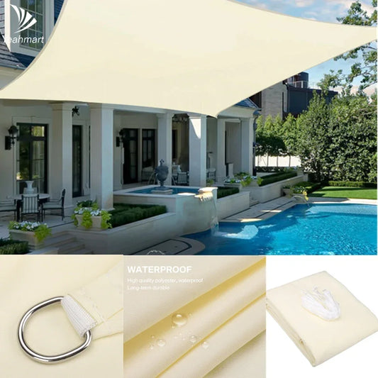 Waterproof Shade Sail Sun Shelter For Outdoor Patio Canopy