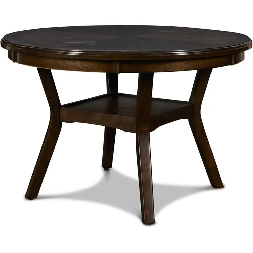 Solid Wood 5-Piece Round Dining Set For Kitchen And Dining