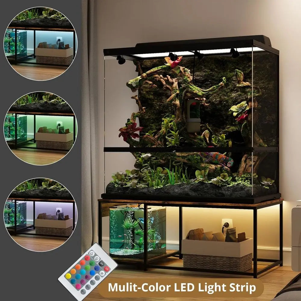 Reptile Enclosure Stand For Bearded Dragons And Snakes