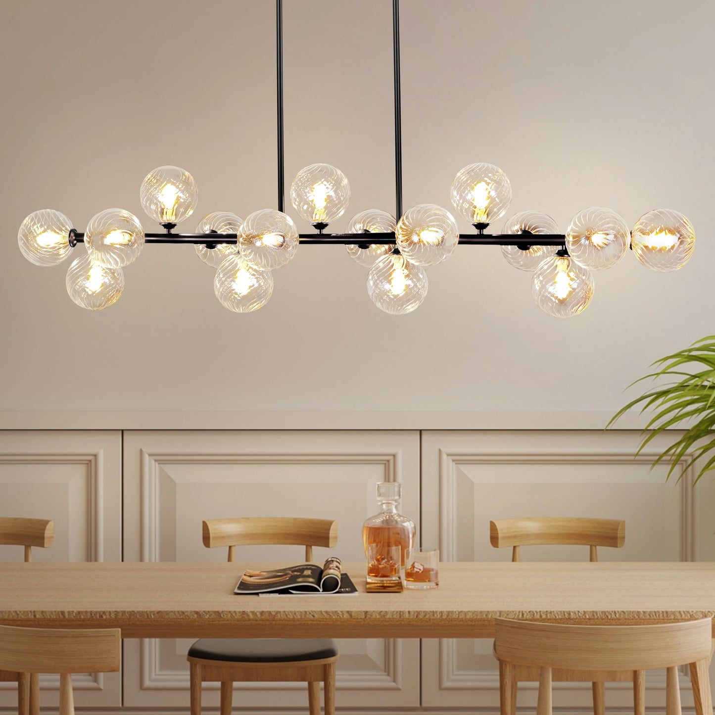 Mid Century Modern Sputnik Chandelier 16 Light Fixture For Dining Room