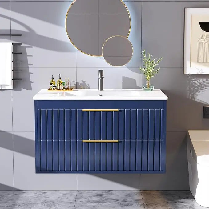 Guangbai Floating Bathroom Vanity With Sink Wall Mount