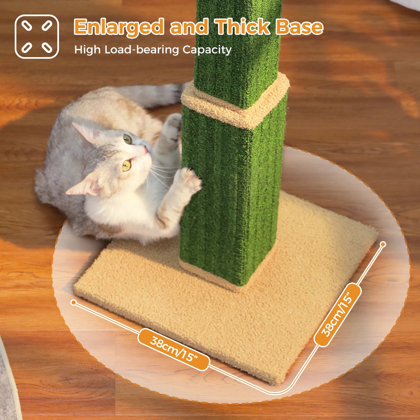 PAWZ Road Large Cat Scratching Post For Indoor Cats Ultimate Sisal Toy