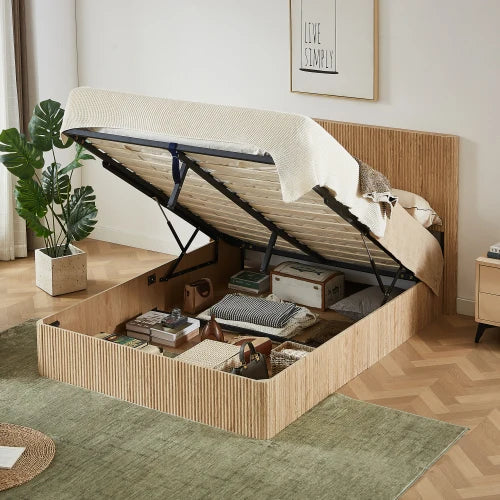Queen Size Lift Up Storage Bed Frame The Pet & Home Store