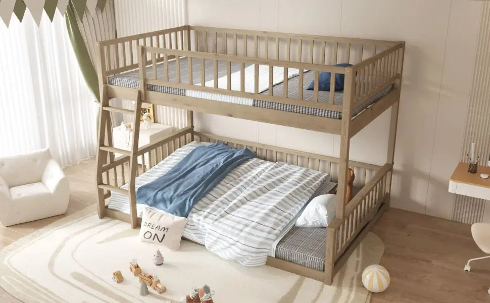 Classic Style Bunk Bed With Ladder And Secure Guardrails The Pet & Home Store