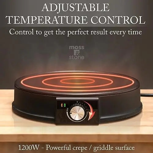 XMSJ Electric Crepe Griddle With Nonstick Surface For Home Use