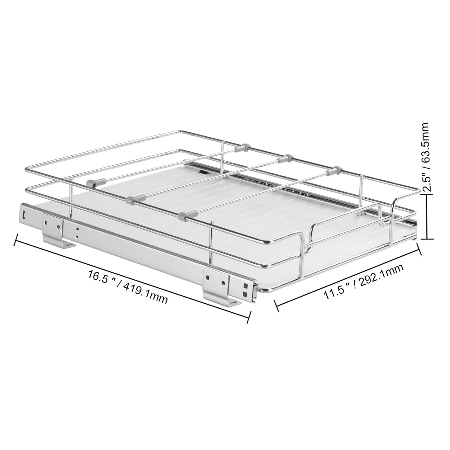 SucceBuy Pull Out Cabinet Organizer With Sliding Drawers