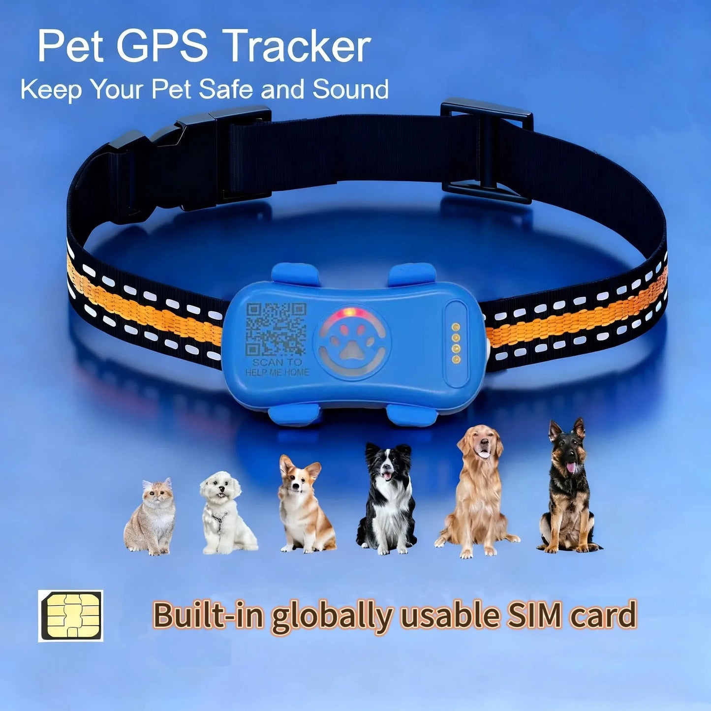 WANWAYTECH GPS Pet Tracker for Dogs RealTime Location QR Code