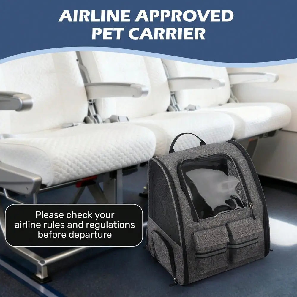 Rolling Cat Carrier With Wheels Airline Approved Pet Carrier