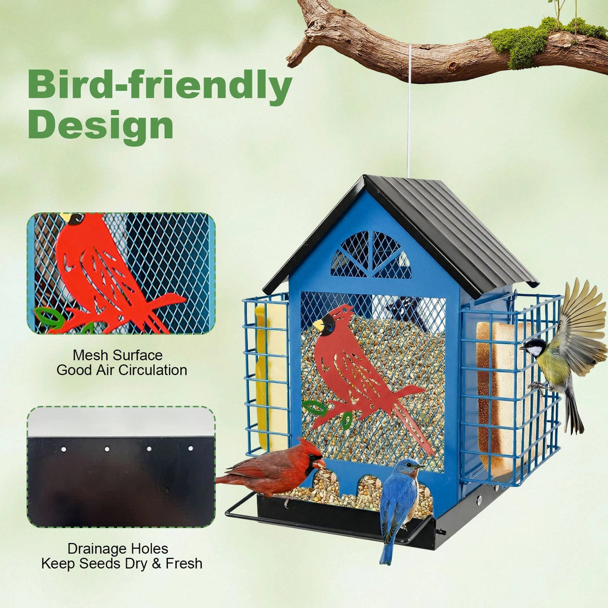 Outdoors Hanging Bird Feeders with Double Suet The Pet & Home Store
