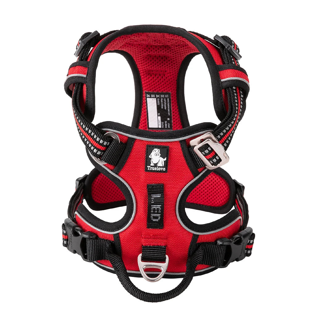 Truelove No Pull Dog Harness Reflective Breathable Adjustable Training Vest for Small Medium Large Dogs Night Walking TLH5657