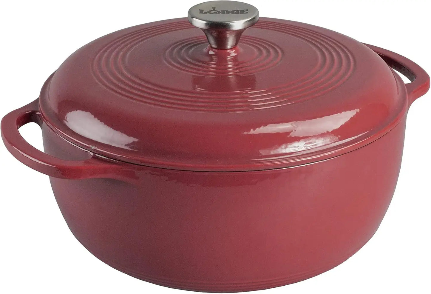 Lodge Enameled Cast Iron Dutch Oven Lid Oven Safe 500F