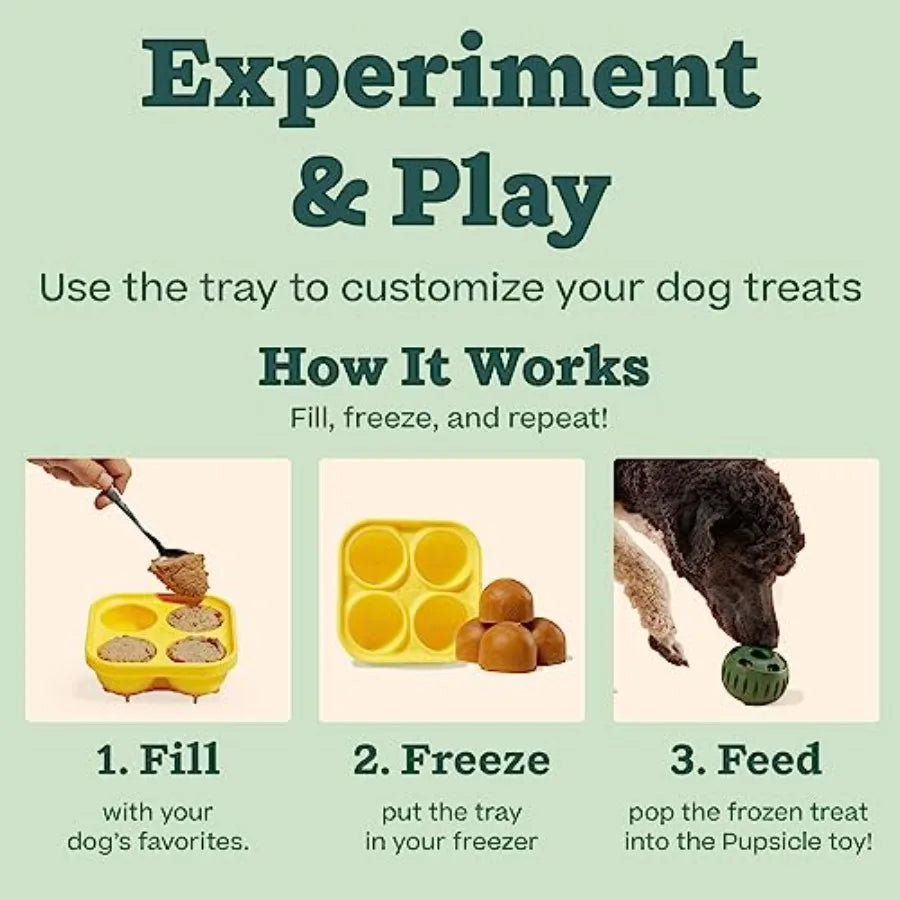Yao Hui Huang Pupsicle Treat Tray Interactive Dog Toy Mold