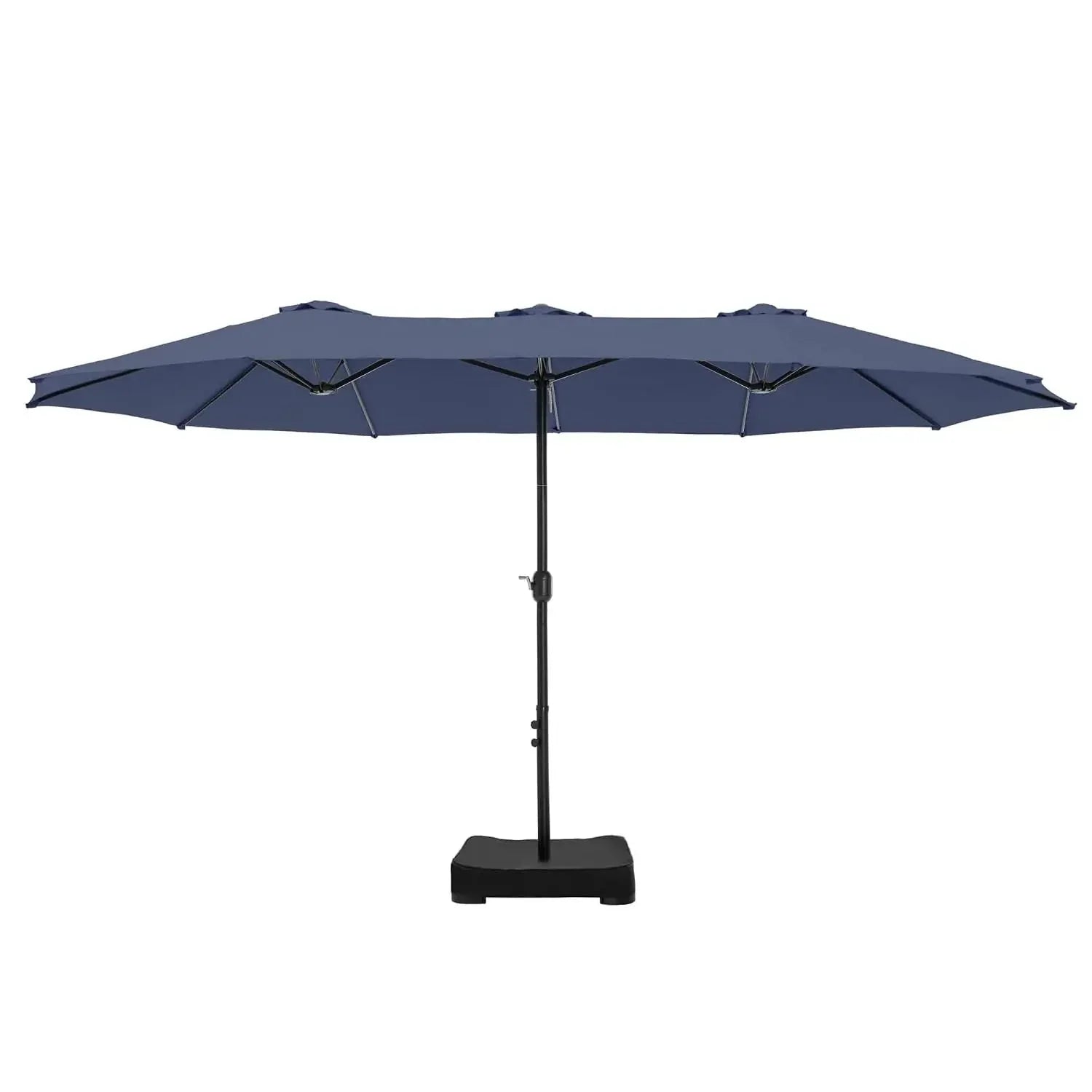 15ft Extra Large Rectangular Market Patio Umbrella,Heavy Duty,Base Included,Outdoor,Custom The Pet & Home Store