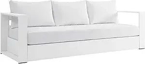 Tahoe Aluminum Outdoor Patio Sofa For Weatherproof Lounge Seating